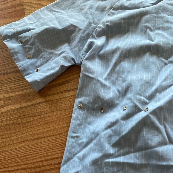 Striped Snap button mini dress - Picture 6 of 7